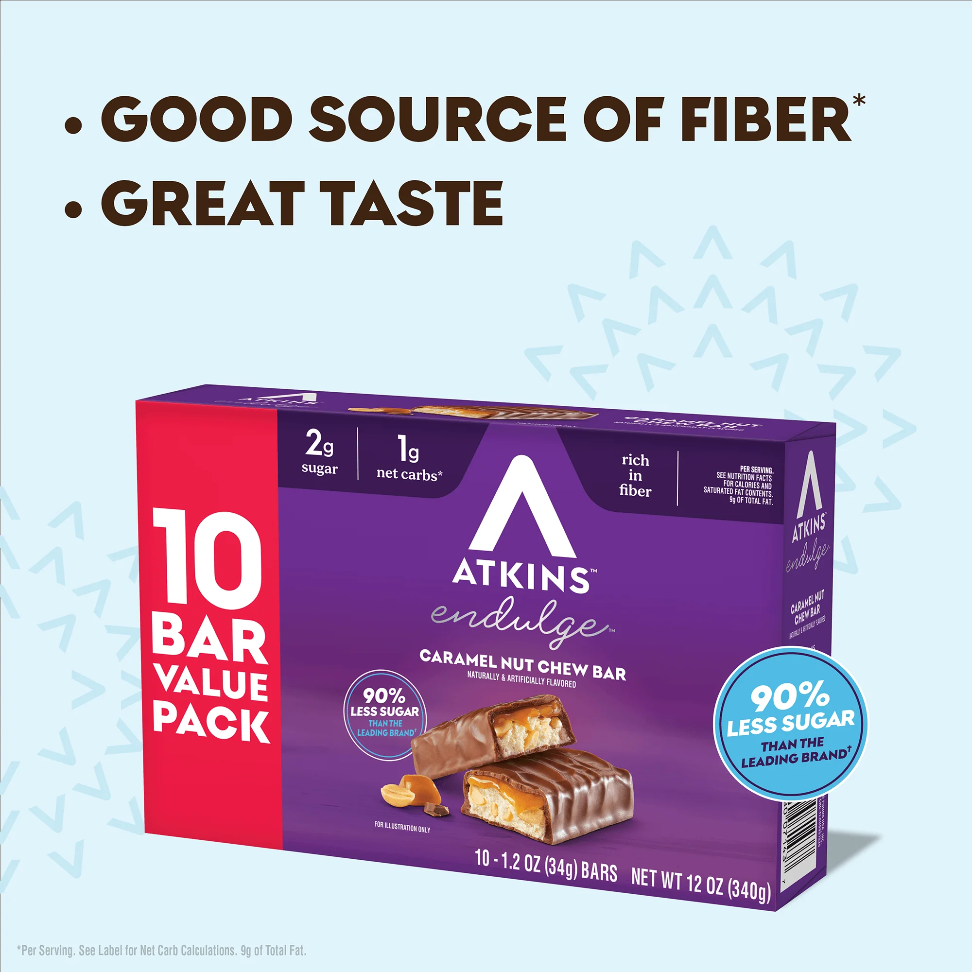 Endulge Caramel Nut Chew Bar Value Pack - Image 3