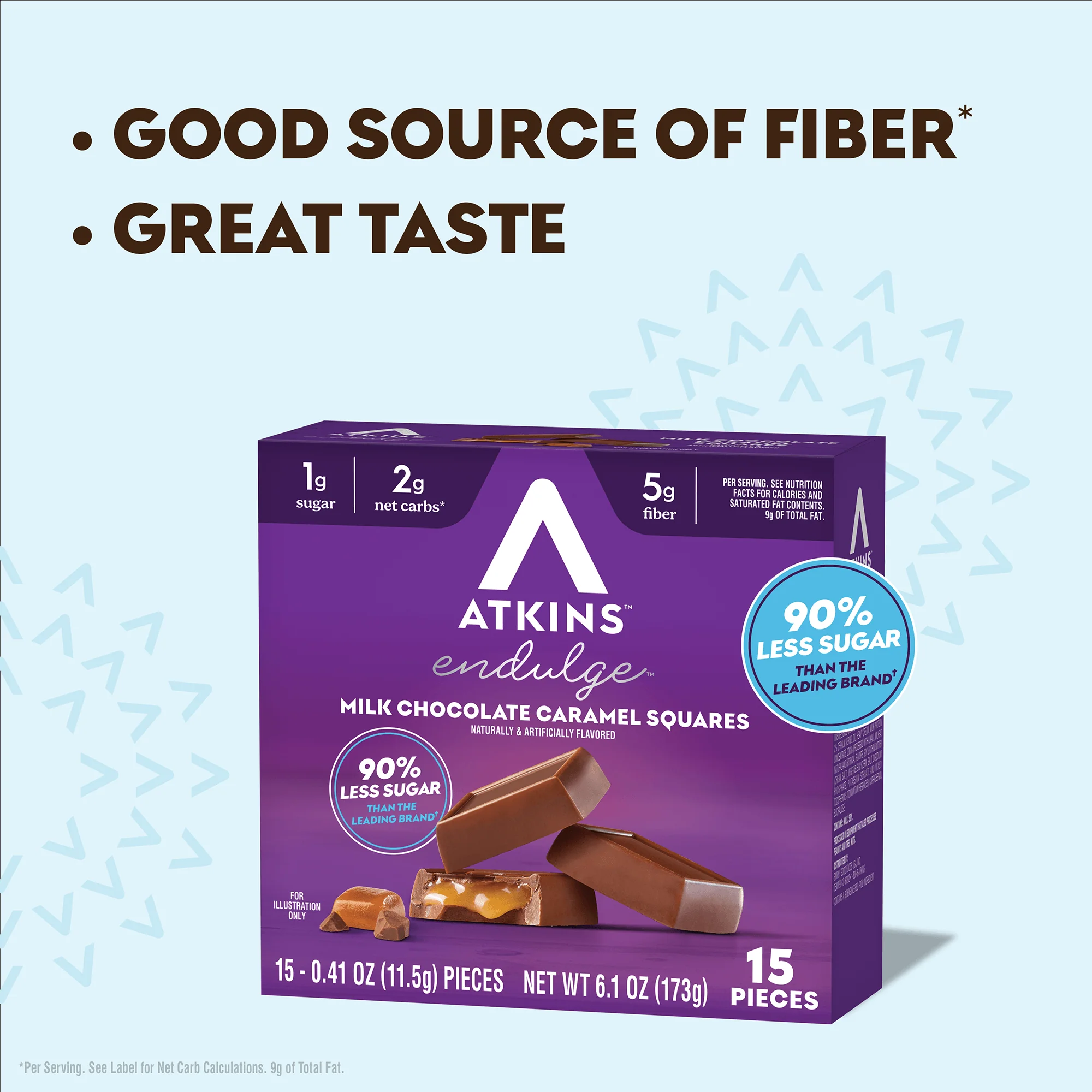 Endulge Milk Chocolate Caramel Squares - Image 4